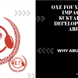 One Foundation’s Impact on Sustainable Development in Abuja
