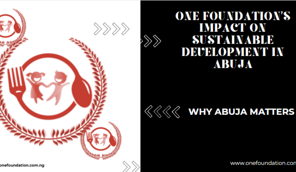 One Foundation’s Impact on Sustainable Development in Abuja