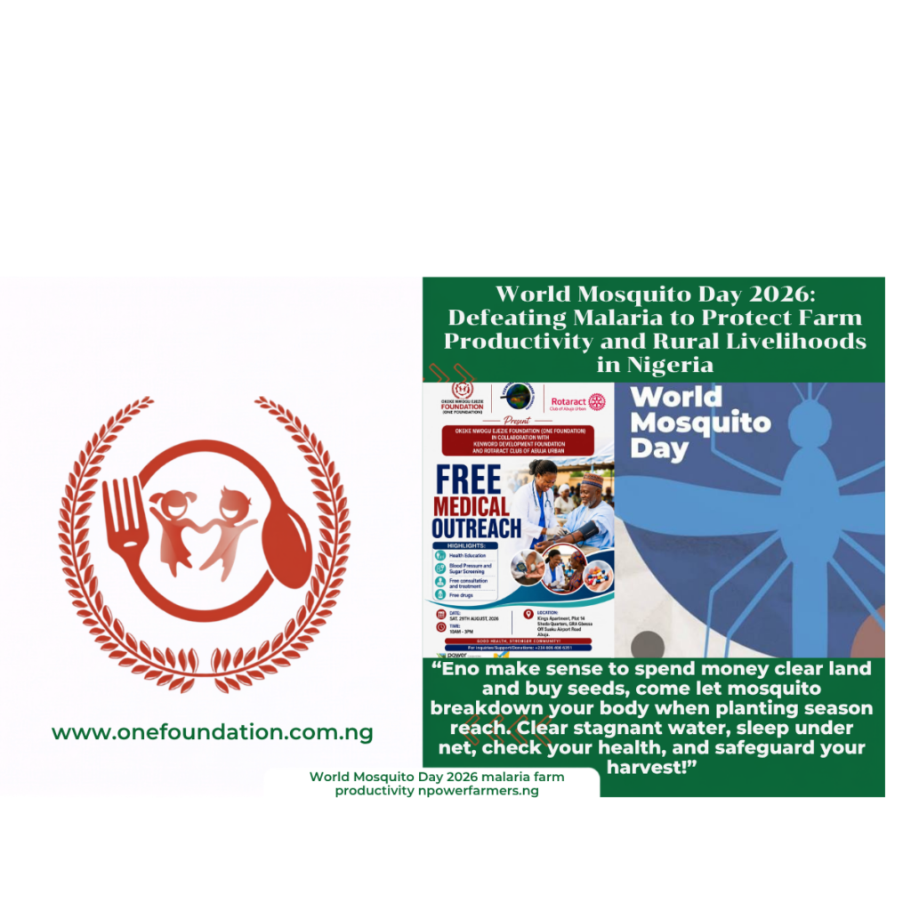 World Mosquito Day 2026: Defeating Malaria to Protect Farm Productivity and Rural Livelihoods in Nigeria